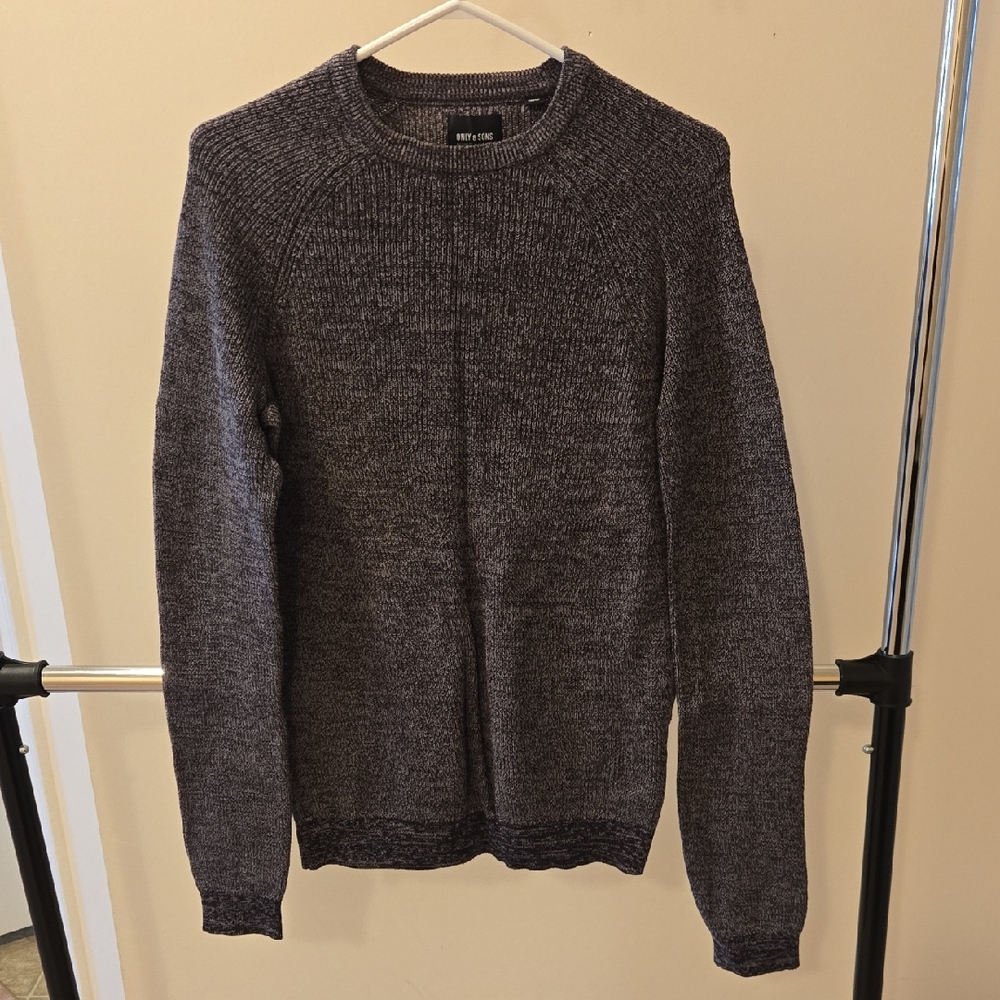 ONLY & SONS Men's Charcoal Crewneck Sweater